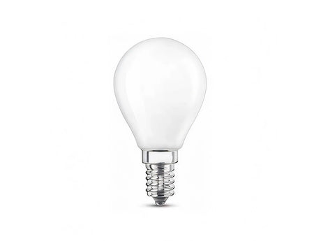 E27/E14 LED-Glühbirne, Filament P45, 5 W, 2600 K, mattiert, dimmbar